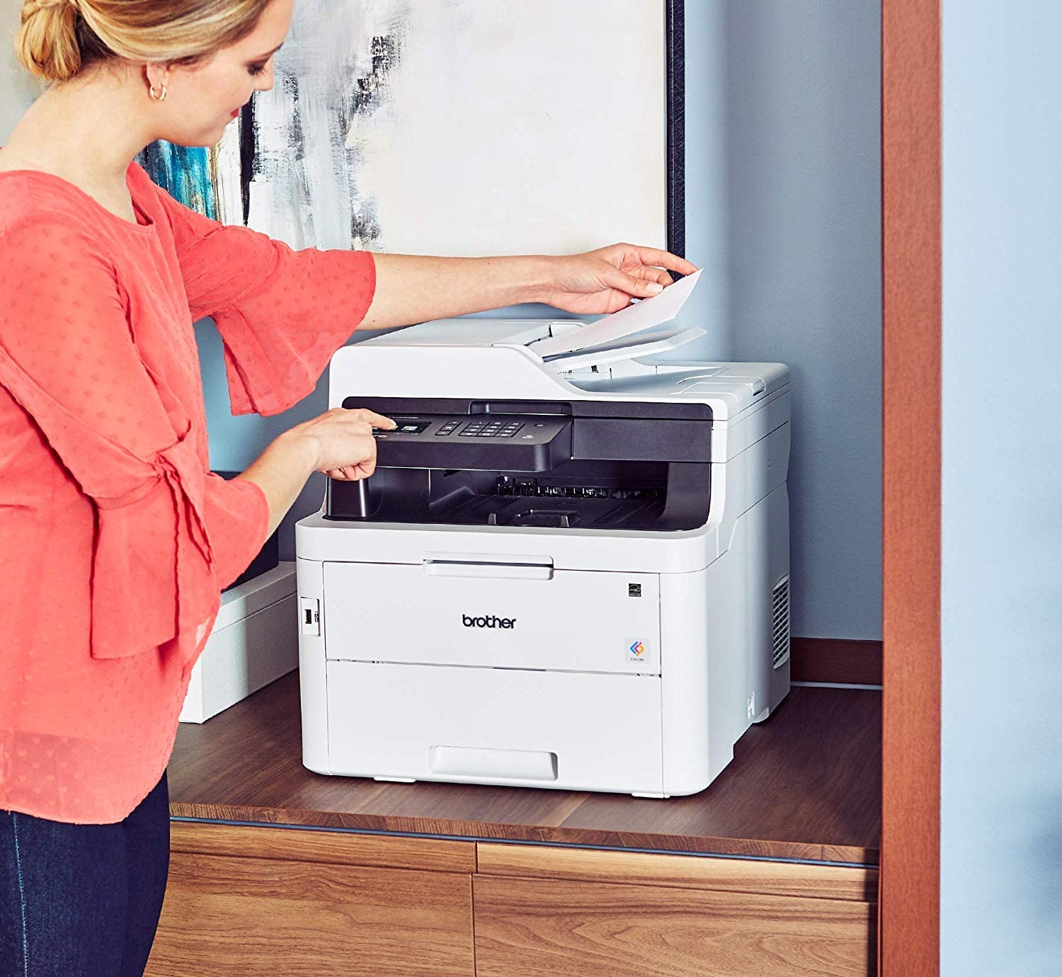 Brother MFC-L3750CDW Digital Color All-in-One Printer, Laser Printer Quality, Wireless /Duplex Printing,  Dash Replenishment Ready - Image 3
